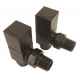 Black square angled radiator valves